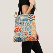 Nahtlose Patchwork-Muster. Eine Sammlung von Hand- Tasche (Von Nahem)