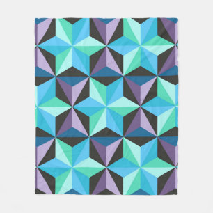 Nahtlose Patchwork-Muster mit Sternen. Abstrakt Fleecedecke