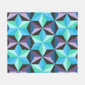 Nahtlose Patchwork-Muster mit Sternen. Abstrakt Fleecedecke (Vorderseite (Horizontal))
