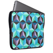 Nahtlose Patchwork-Muster mit Sternen. Abstrakt Laptopschutzhülle (Vorne Rechts)
