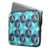 Nahtlose Patchwork-Muster mit Sternen. Abstrakt Laptopschutzhülle (Vorderseite Links)