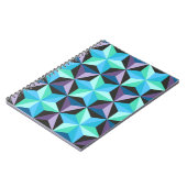Nahtlose Patchwork-Muster mit Sternen. Abstrakt Notizblock (Linke Seite)