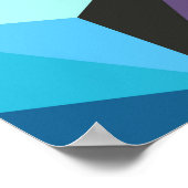 Nahtlose Patchwork-Muster mit Sternen. Abstrakt Poster (Ecke)