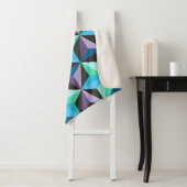 Nahtlose Patchwork-Muster mit Sternen. Abstrakt Sherpadecke (Beispiel)