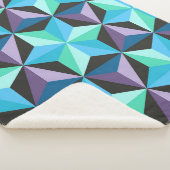 Nahtlose Patchwork-Muster mit Sternen. Abstrakt Sherpadecke (3/4)