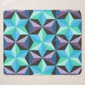 Nahtlose Patchwork-Muster mit Sternen. Abstrakt Sherpadecke (Vorderseite (Horizontal))