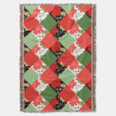 Nahtlose Patchwork-Patchwork-Patchwork-Muster-Geom Decke (Vorderseite Vertikal)