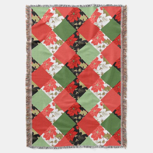 Nahtlose Patchwork-Patchwork-Patchwork-Muster-Geom Decke (Vorderseite Vertikal)