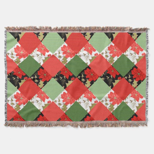 Nahtlose Patchwork-Patchwork-Patchwork-Muster-Geom Decke (Vorderseite)