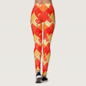 Nahtlose Patchwork-Patchwork-Patchwork-Muster-Geom Leggings (Rückseite)