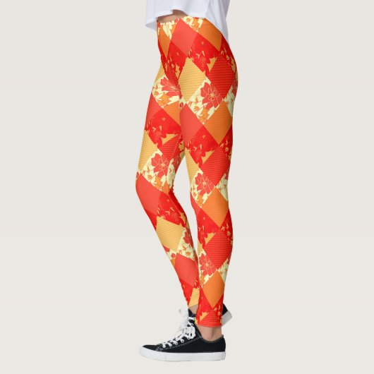 Nahtlose Patchwork-Patchwork-Patchwork-Muster-Geom Leggings (Links)