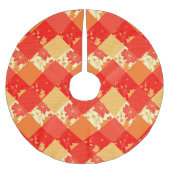 Nahtlose Patchwork-Patchwork-Patchwork-Muster-Geom Polyester Weihnachtsbaumdecke (Vorderseite)