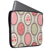 Nahtlose Patchwork Vintage Blumenmuster. Vintag Laptopschutzhülle (Vorne Rechts)