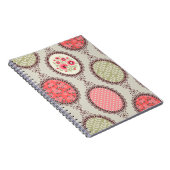 Nahtlose Patchwork Vintage Blumenmuster. Vintag Notizblock (Rechte Seite)