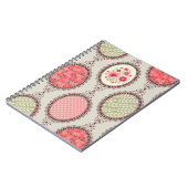 Nahtlose Patchwork Vintage Blumenmuster. Vintag Notizblock (Linke Seite)
