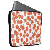 Nahtlose Pfirsichfrüchte, Sommermuster. Laptopschutzhülle (Vorne Rechts)