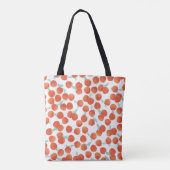 Nahtlose Pfirsichfrüchte, Sommermuster. Tasche (Rückseite)