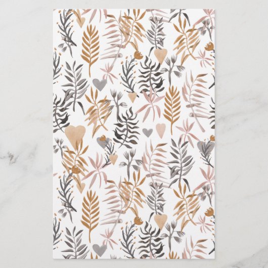 Nahtlose Pflanze im bohischen Stil Flyer (Vorne)