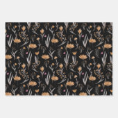 Nahtlose Pflanze im Bohnostil Geschenkpapier Set (Vorderseite 3)