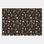 Nahtlose Pflanze im Bohnostil Geschenkpapier Set (Vorderseite 2)