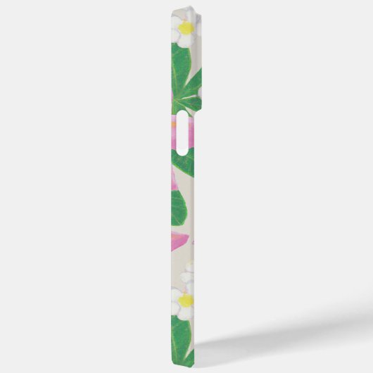 Nahtlose Plumeria Musterkunst Case-Mate iPhone Hülle (Rückseite / Rechts)