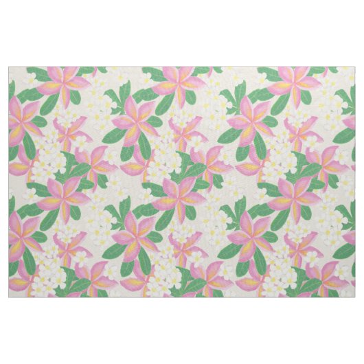 Nahtlose Plumeria Musterkunst Stoff (Yard (91,4 cm))