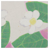 Nahtlose Plumeria Musterkunst Stoff (Nahaufnahme)