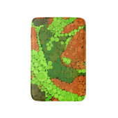 Nahtlose Pointillismus handgemalte Kreise rund um Badematte (Vorderseite Vertikal)