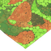 Nahtlose Pointillismus handgemalte Kreise rund um Tischdecke (Schrägansicht)