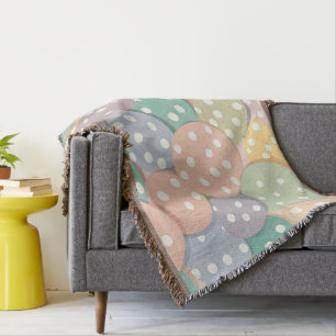 Nahtlose Polka Dot Muster in Pastellfarben Decke