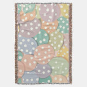 Nahtlose Polka Dot Muster in Pastellfarben Decke (Vorderseite Vertikal)