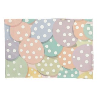 Nahtlose Polka Dot Muster in Pastellfarben Kissenbezug
