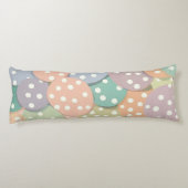 Nahtlose Polka Dot Muster in Pastellfarben Seitenschläferkissen (Rückseite)