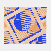 Nahtlose Pop Art Muster. Abstrakte Farbtextur w Fleecedecke (Vorderseite (Horizontal))