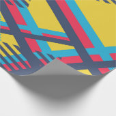 Nahtlose Pop Art Muster. Abstrakte Farbtextur w Geschenkpapier (Ecke)