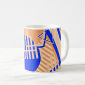Nahtlose Pop Art Muster. Abstrakte Farbtextur w Kaffeetasse (VorderseiteRechts)