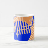 Nahtlose Pop Art Muster. Abstrakte Farbtextur w Kaffeetasse (Mittel)
