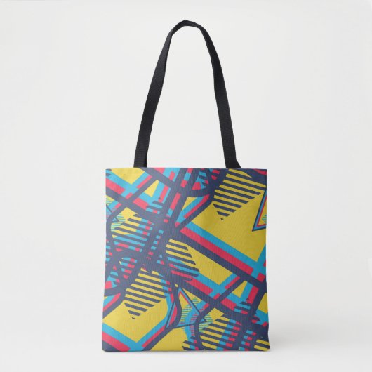 Nahtlose Pop Art Muster. Abstrakte Farbtextur w Tasche (Vorderseite)