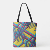 Nahtlose Pop Art Muster. Abstrakte Farbtextur w Tasche (Rückseite)