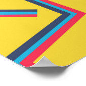 Nahtlose Pop Art Muster. Abstrakte Textur Poster (Ecke)