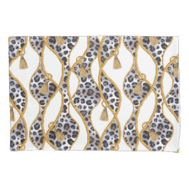 Nahtlose Print in Weiß und Gold Geometric. Kissenbezug