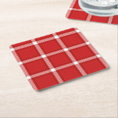 Nahtlose quadratische abstrakte Musterkonstruktion Rechteckiger Pappuntersetzer (angewinkelt)