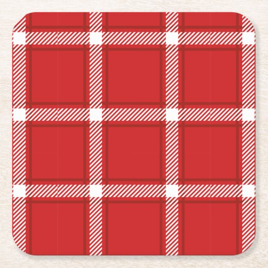 Nahtlose quadratische abstrakte Musterkonstruktion Rechteckiger Pappuntersetzer (Vorderseite)