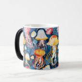 Nahtlose Quallen-Lebensmuster Verwandlungstasse (Vorderseite Links)