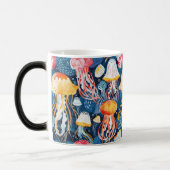 Nahtlose Quallen-Lebensmuster Verwandlungstasse (Links)