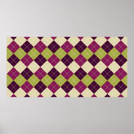 Nahtlose Raute. Hintergrund für Diamantformen Poster (Vorne)