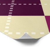 Nahtlose Raute. Hintergrund für Diamantformen Poster (Ecke)