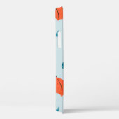 Nahtlose Regenschirme und Regenfälle fallen Muster Case-Mate iPhone Hülle (Rückseite / Rechts)