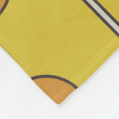 nahtlose Retro-Blumenmuster Fleecedecke (Ecke)
