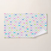 Nahtlose Retro-Farben Design Kreise Polka Punkte p Badhandtuch Set (Handtuch)